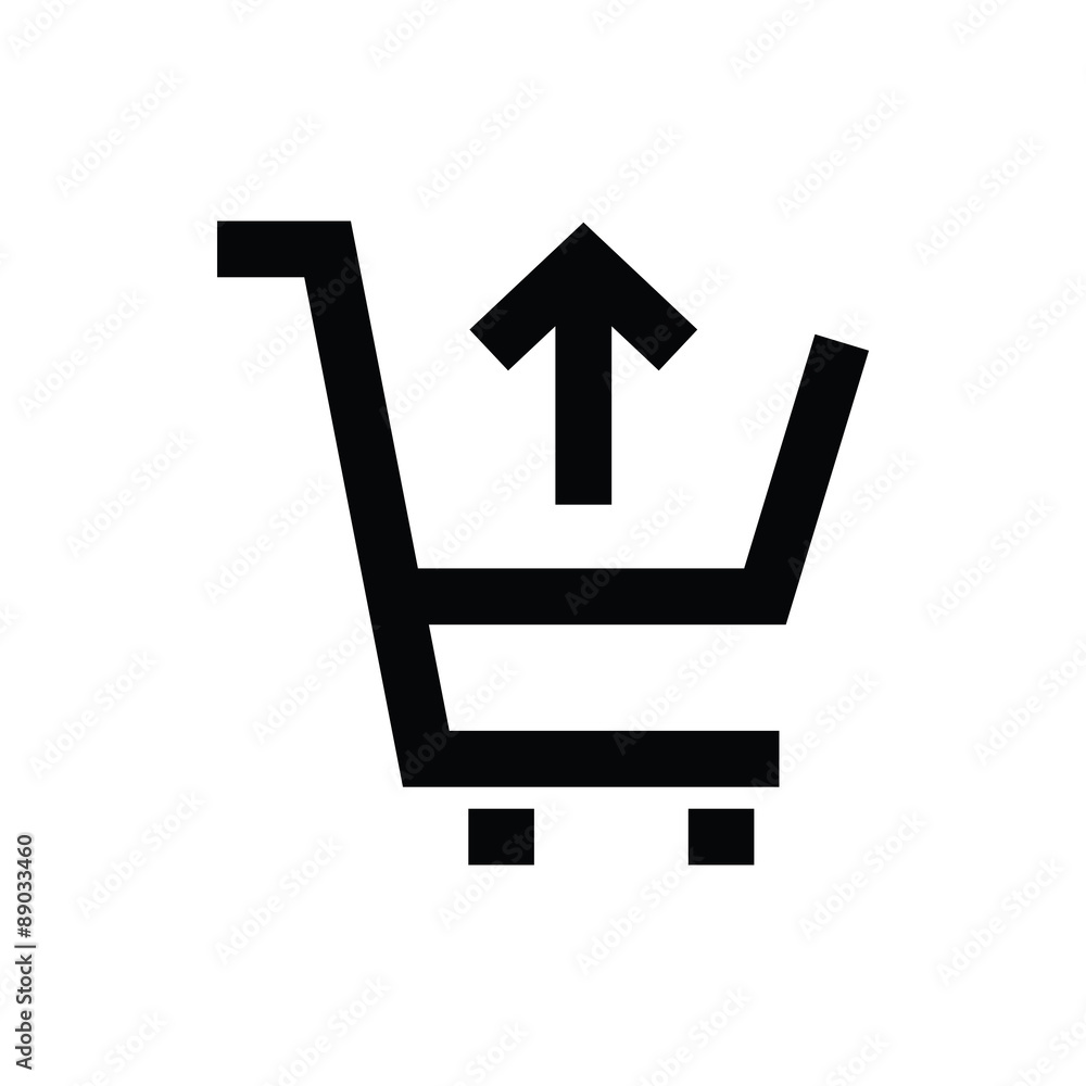 Canvas Prints shopping cart vector icon