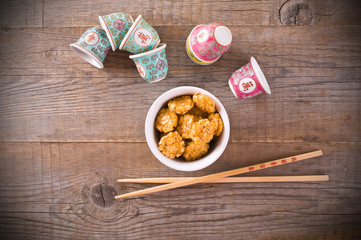 Japanese style snack.
