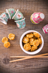 Japanese style snack.
