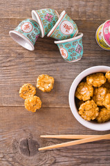 Japanese style snack.

