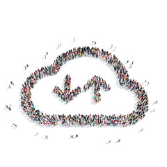 group  people  shape  cloud