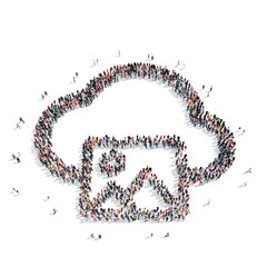 group  people  shape  cloud