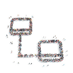  group people  shape  connection