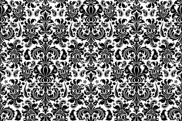 Seamless background Damask. Ornate vintage background