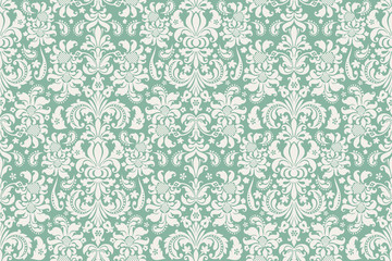 Seamless background Damask. Ornate vintage background