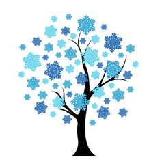 Blue winter tree
