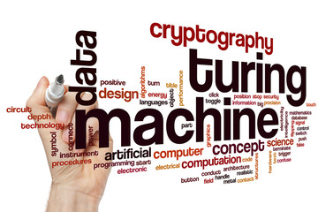 Turing machine word cloud