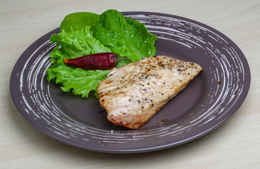 Grilled turkey steak