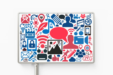 Social Media Icons unter Lupe