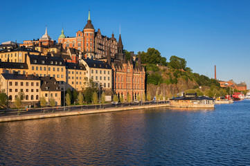 Fototapeta premium Mariaberget and Riddarfjarden in Stockholm, Sweden.