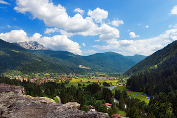 Pinzolo - Val Rendena Trento Italy. / Panorama of the small town of Pinzolo in Rendena valley....