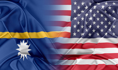 Obraz premium USA and Nauru
