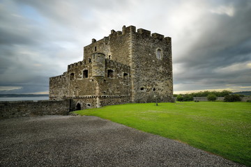 Fototapeta na wymiar Blackness Castle is a boat shaped fortress, Scotland, UK