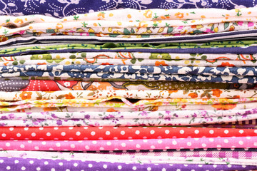pile cotton sewing textile background swatches