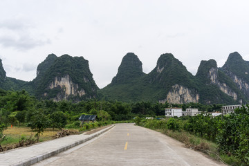 The road nearby li river
