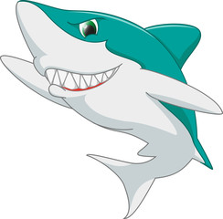 cute shark cartoon