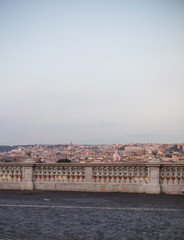 Fototapeta premium Vintage photo from Gianicolo hill in Rome