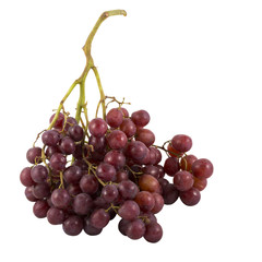 Grape cluster isolated on white