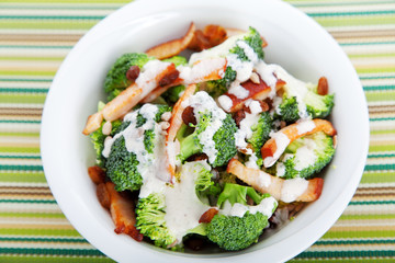 Chicken salad with broccoli