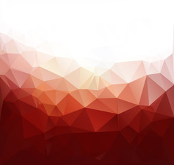 Red Polygonal Mosaic Background, Creative Design Templates
