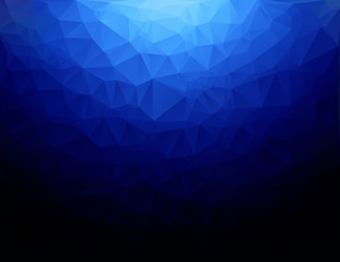 Obraz premium Blue Polygonal Mosaic Background, Creative Design Templates