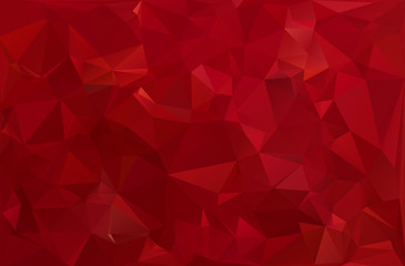 Red Polygonal Mosaic Background, Creative Design Templates