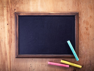 Blank chalkboard