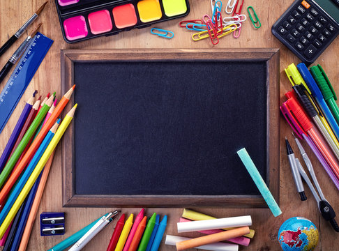Blank chalkboard
