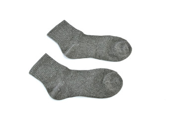 Pair socks isolated on a white background
