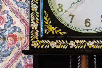 Flowers on the clock