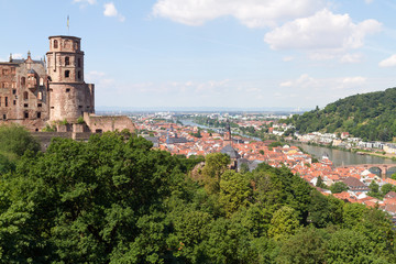 Fototapeta na wymiar Heidelberg Germany panorama 
