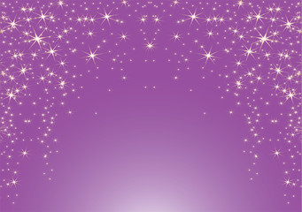 Purple abstract christmas background with stars. Vector