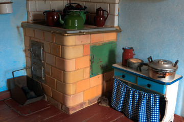 Wnętrze Wiejskiej Kuchni 
