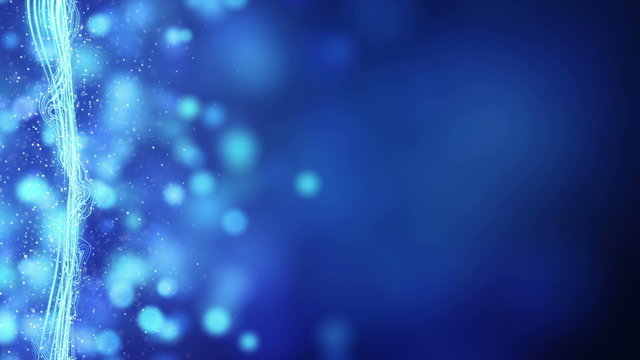 blue waving stripe and particles seamless loop 4k (4096x2304)
