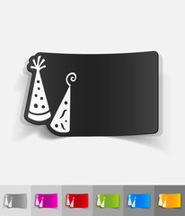 realistic design element. Party Hat