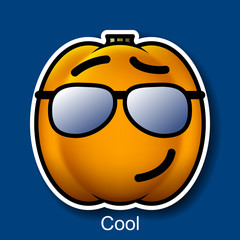 Vector Halloween Smiley Cool