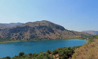 Crète, lac de Kournas