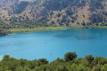 Fototapeta na wymiar Crète, lac de Kournas