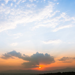 Sunset Sky Background