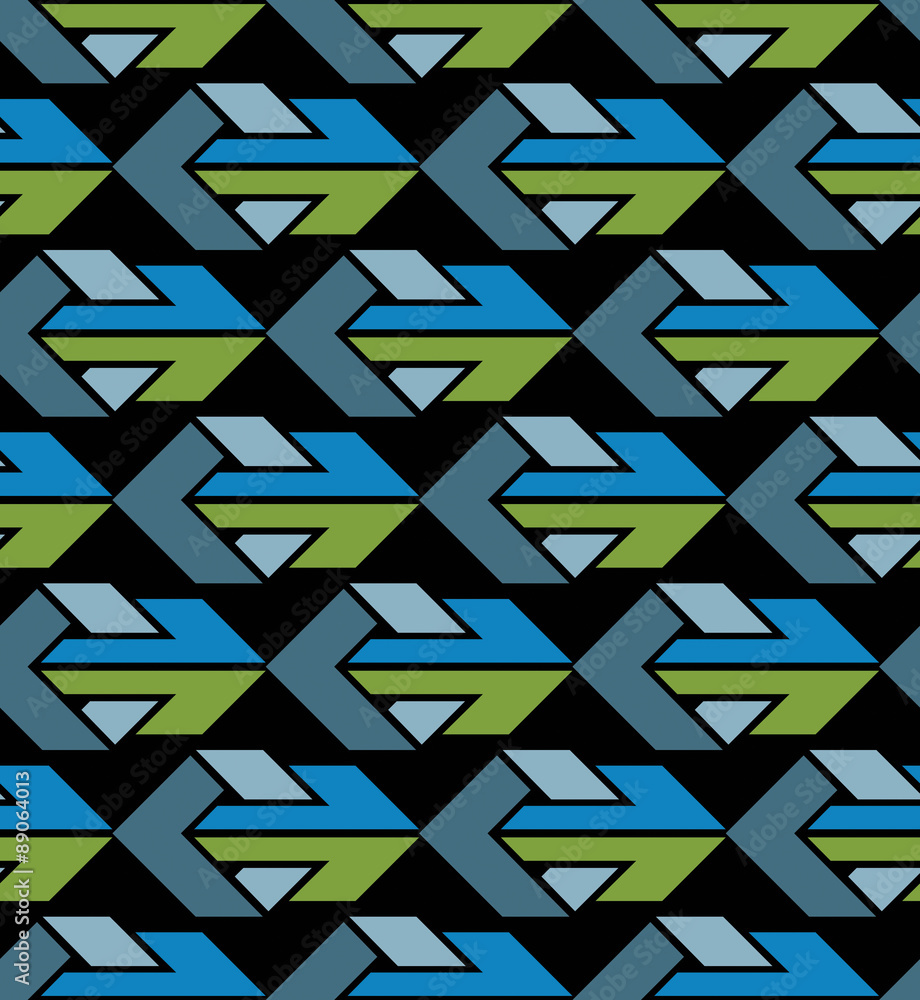 Poster bright abstract seamless pattern with arrows. vector wallpaper w