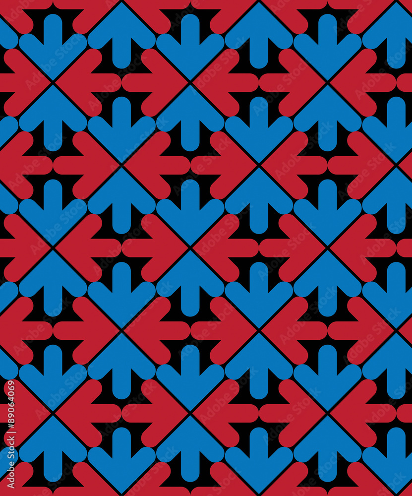 Poster bright abstract seamless pattern with arrows. vector wallpaper w