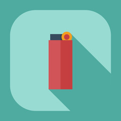 Flat modern design with shadow icons lighter