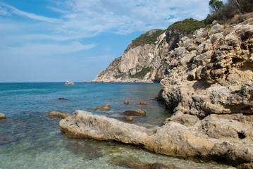 Fototapeta na wymiar coast of Corfu