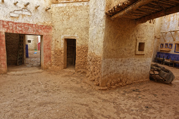 Fototapeta na wymiar Abandoned and deserted city in Ouarzazate, Morocco. 