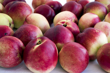 The new crop of nectarines. Nectarines took after big juicy sweet. So of them were delicious jam.
