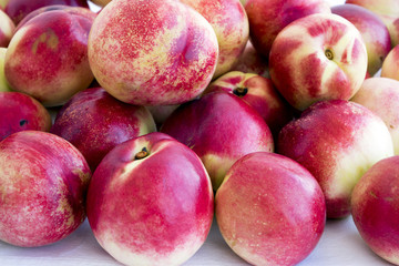 The new crop of nectarines. Nectarines took after big juicy sweet. So of them were delicious jam.
