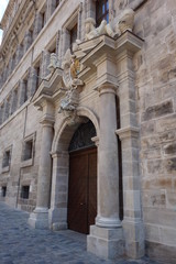 Fototapeta na wymiar Eingangsportal Rathaus Nürnberg