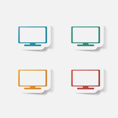 Paper clipped sticker: plasma