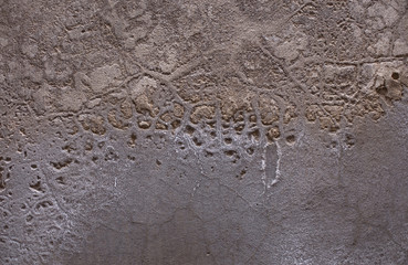 Antique textured wall from stone in Rome