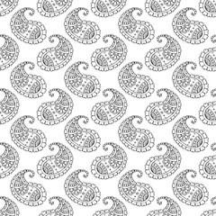 Paisley seamless pattern